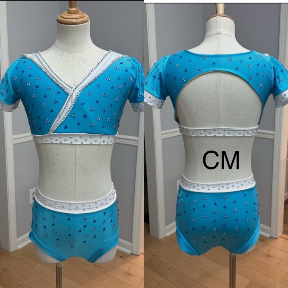 Blue Kids Dance Costume